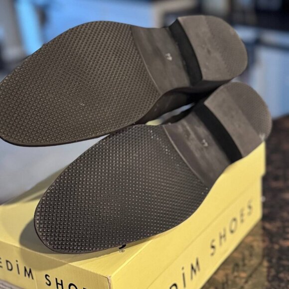 NWB! NEDIM SHOES Men Suede Leather Black Dress Shoes - Size 10.5 - Picture 7 of 8